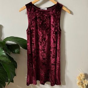 BB Dakota Crushed Velvet Swing dress size XS